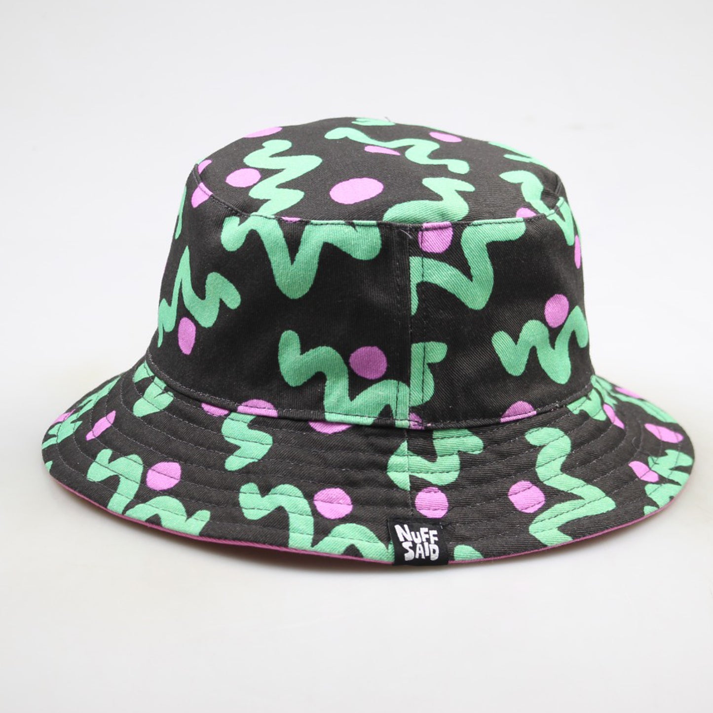 Squiggle Print Bucket Hat