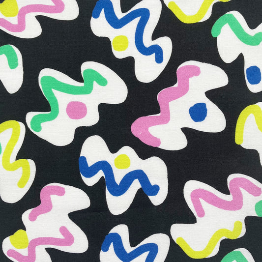 Fabric- Black Bel-Air Print