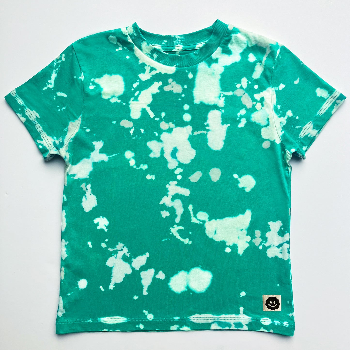 Tie dye Green Organic Cotton Kids T-Shirt