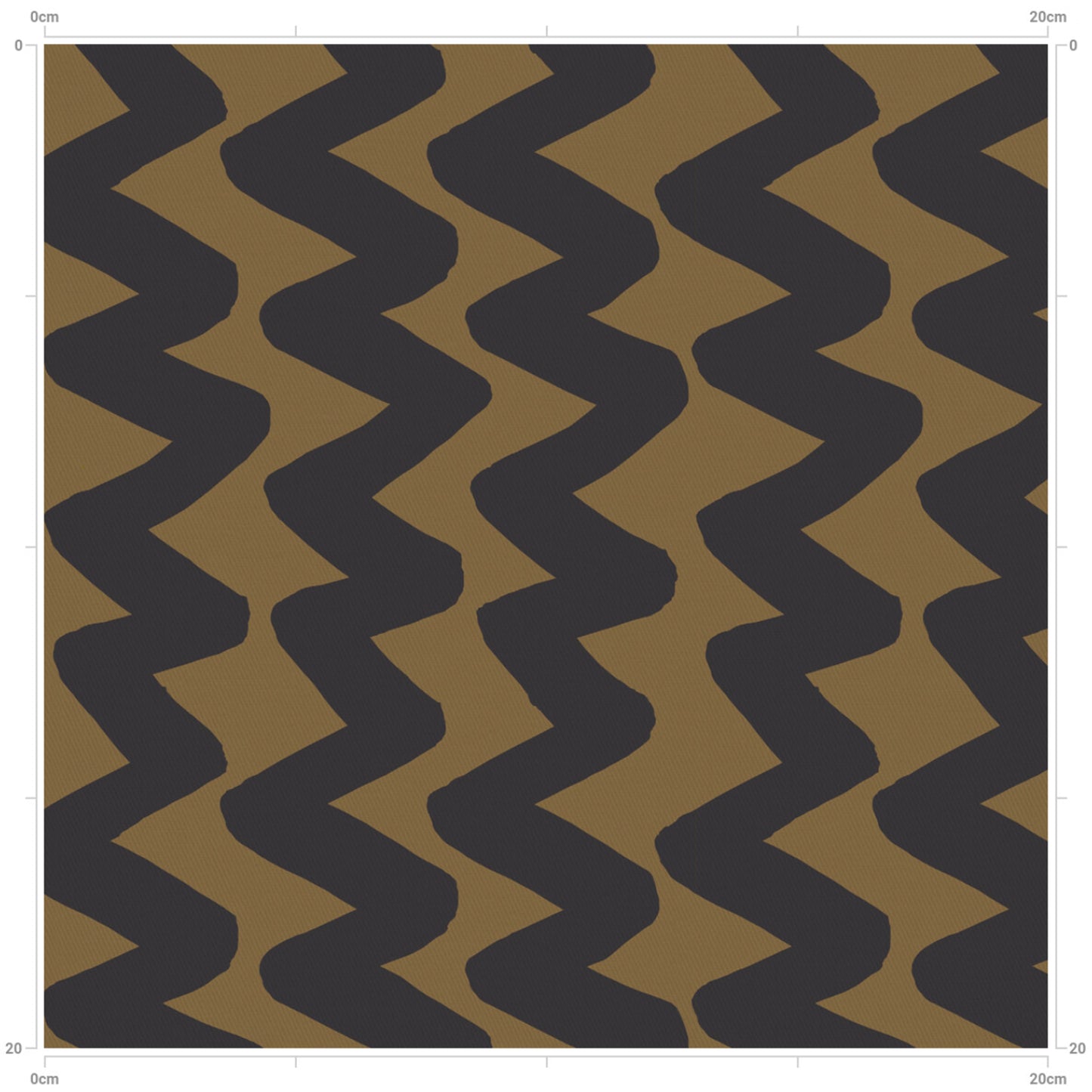 Fabric- Brown Ziga Ziga Ah Print